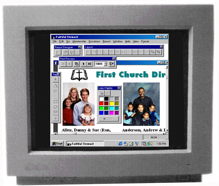 Directory Software Faithful Steward Prints Photo and Non-Photo Church Directories